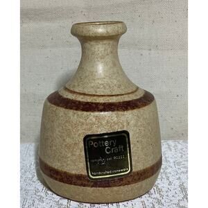 Vintage pottery craft MCM mini bud vase